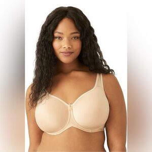 Wacoal Women’s Basic Beauty Contour T-Shirt Bra Sand Nude Size 46D 853192
